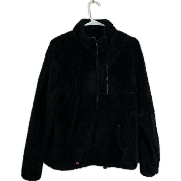 Pink, Victoria’s Secret Womens XS half zip teddy jacket, zip up pocket - Picture 1 of 4